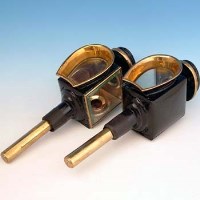 Lot 540 - Pair of carriage lamps