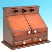 Lot 555 - Mahogany letter compendium
