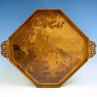 Lot 558 - Galle tea tray.