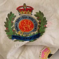 Lot 569 - World War One decorative quilt embroidered Avondale Hospital 1917-1918