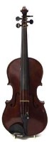 Lot 637 - Maidstone 3/4 Violin in case with bow.