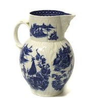 Lot 691 - Caughley mask jug