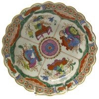 Lot 715 - Worcester plate painted with Dragon in