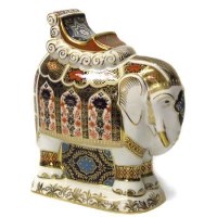 Lot 754 - Crown Derby large elephant