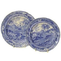 Lot 768 - Two Spode sporting series plates