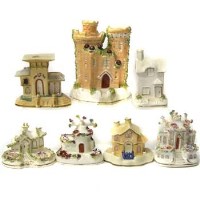 Lot 777 - Seven Staffordshire pastel burners