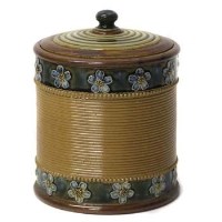 Lot 780 - Doulton Lambeth tobacco barrel.