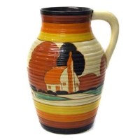 Lot 801 - Clarice Cliff Lotus jug