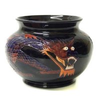 Lot 814 - Moorcroft Dragon vase.