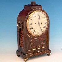 Lot 825 - Mahogany bracket clock