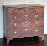 Lot 856 - George II mahogany chest of drawers