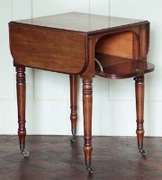 Lot 858 - Mahogany butlers table