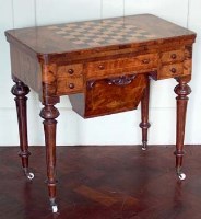 Lot 863 - Victorian Walnut work/games Table
