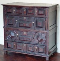 Lot 871 - Jacobean Oak Chest of Drawers