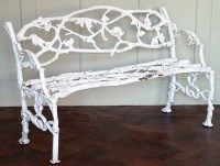 Lot 876 - Cast iron garden seat