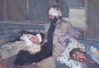 Lot 34 - Don McKinlay, Civil War, Yugoslavia, oil