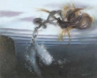 Lot 48 - Glyn Morgan, Aphrodite VI, oil