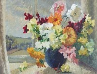 Lot 59 - Ethel Oliver, three still life studies, oil