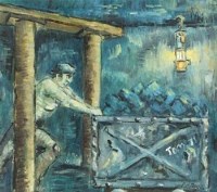 Lot 76 - Charles M. Jones, The Big Push, oil