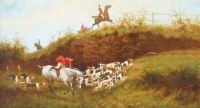 Lot 116 - P. Musin, hunting scenes, oil (4)