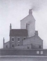 Lot 128 - Trevor Grimshaw, Manchester street scene, pencil