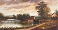 Lot 209 - Henry Harris, The Jolly Sailor Inn, Saltford near Bath, oil