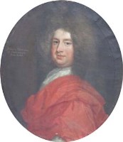 Lot 210 - English School, 17th century, Robert Tristram of Barnstaple, Merchant, oil