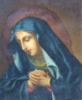 Lot 215 - Italian school, 19th century, Madonna and child, oil