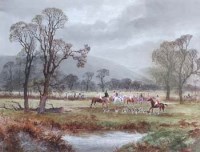 Lot 218 - Arthur Willett, 'The Meet', watercolour