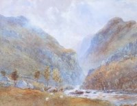 Lot 237 - Edward Tucker, The Duddon at Seathwaite, watercolour