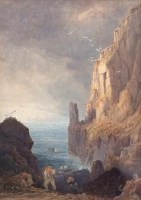 Lot 240 - H. Gastineau, The Smuggler's Cave, watercolour