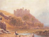 Lot 251 - George F. Robson, Harlech Castle, watercolour