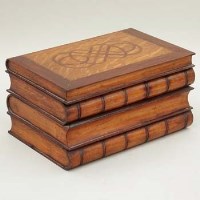Lot 301 - Two division tea caddy in the form of a book
