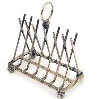 Lot 310 - EP golf toast rack