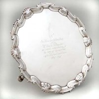 Lot 313 - George II silver salver
