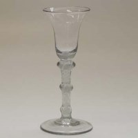Lot 533 - 18th century glass twist stem