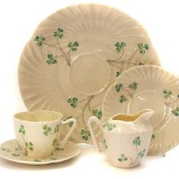 Lot 593 - Belleek teaset
