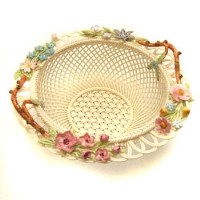 Lot 598 - Belleek basket