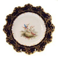 Lot 614 - Crown Derby plate by Charris