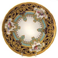 Lot 615 - Crown Derby plate Judge Gary Service Plate
