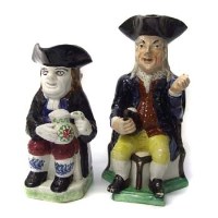 Lot 627 - Two Staffordshire Toby jugs