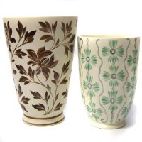 Lot 657 - Wedgwood M Taplin / Keith Murray vase and one other