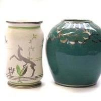 Lot 659 - Wedgwood M Taplin vase and one other