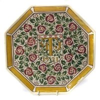 Lot 661 - M Taplin school of art plaque 1921