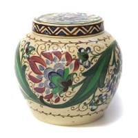 Lot 662 - M Taplin school of art ginger jar