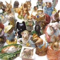 Lot 676 - Large collection of Beswick BP3 figures and also four Royal Albert figures