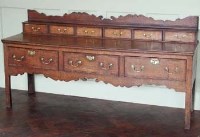Lot 706 - Oak cross banded dresser base