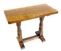 Lot 439 - Robert "Mouseman" Thompson occasional table.