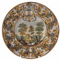 Lot 95 - Castelli type Majolica bowl