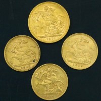 Lot 218 - Victoria sovereign, 1878; three half sovereigns